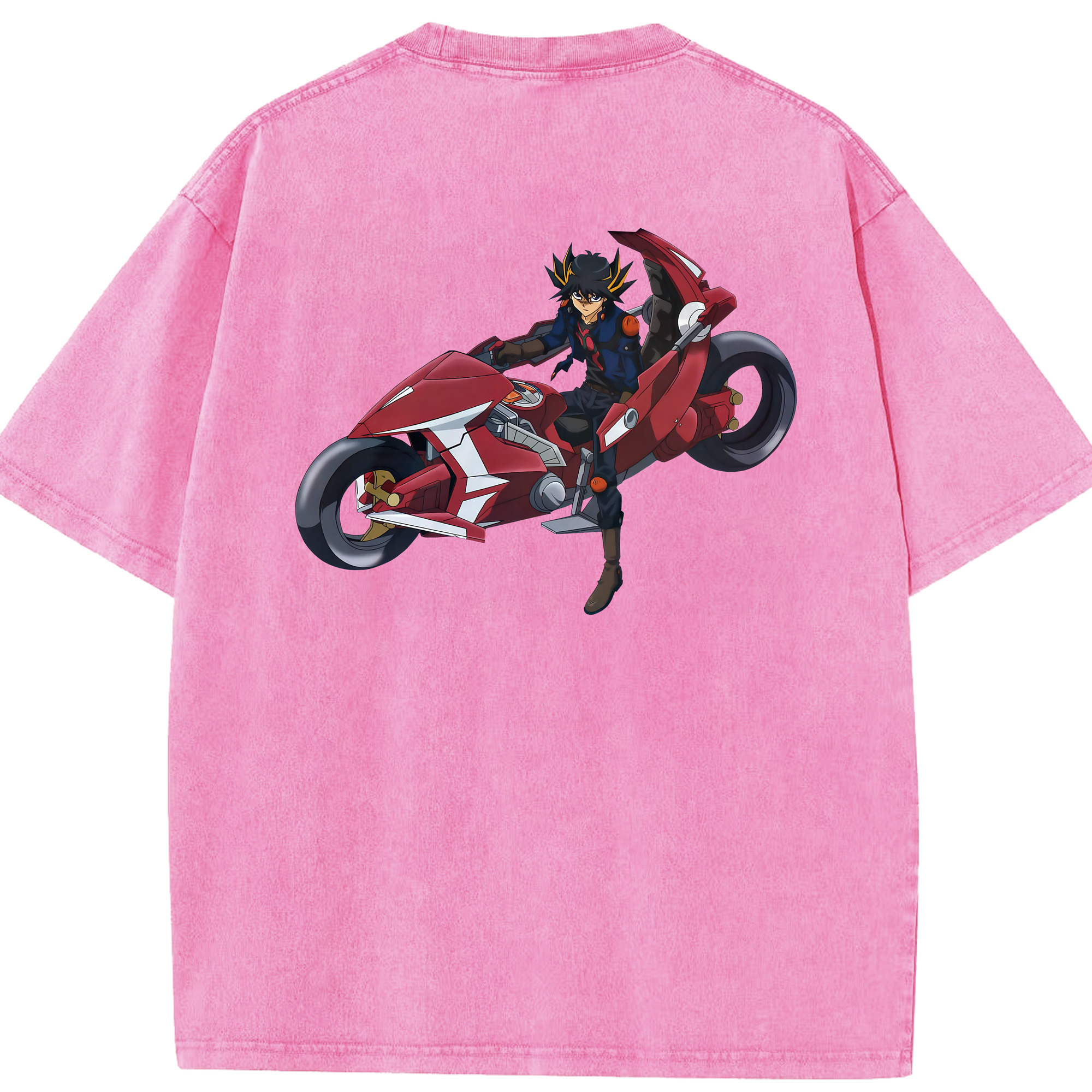 （画像用） 遊☆戯☆王 Yu-Gi-Oh! 綿100% ヴィンテージ風 半袖Tシャツ（背面プリント）